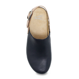 Dansko Merrin Clog (Women) - Black Waxy Milled Dress-Casual - Clogs & Mules - The Heel Shoe Fitters