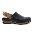 Dansko Merrin Clog (Women) - Black Waxy Milled Dress-Casual - Clogs & Mules - The Heel Shoe Fitters