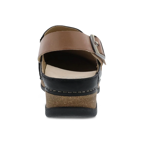 Dansko Merrin Clog (Women) - Black Waxy Milled Dress-Casual - Clogs & Mules - The Heel Shoe Fitters