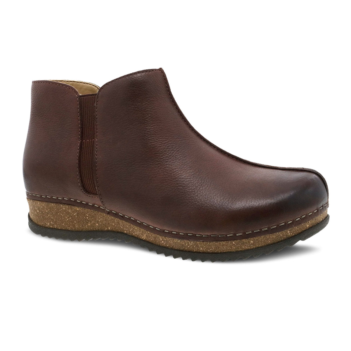 Dansko Makara Ankle Boot (Women) - Brown Waxy Milled Boots - Casual - Low - The Heel Shoe Fitters