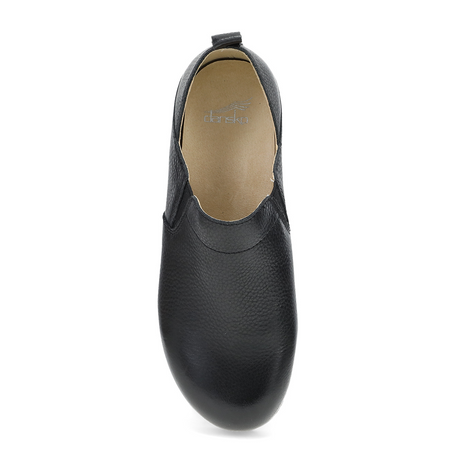 Dansko Meara Slip On (Women) - Black Waxy Milled Dress-Casual - Slip On - The Heel Shoe Fitters