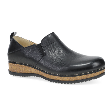 Dansko Meara Slip On (Women) - Black Waxy Milled Dress-Casual - Slip On - The Heel Shoe Fitters