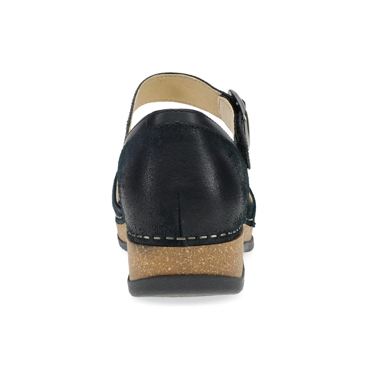 Dansko Mae Mary Jane (Women) - Black Burnished Suede Dress-Casual - Slip On - The Heel Shoe Fitters