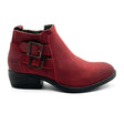 Oak & Hyde Rita Ankle Boot (Women) - Red Boots - Casual - Low - The Heel Shoe Fitters