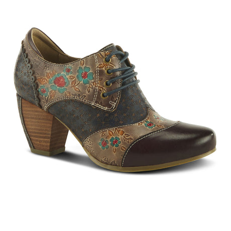 L'Artiste Adelvice-Fleur Ankle Bootie (Women) - Dark Plum Boots - Fashion - Ankle Boot - The Heel Shoe Fitters