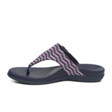 Aetrex Rita Sandal (Women) - Navy Sandals - Thong - The Heel Shoe Fitters