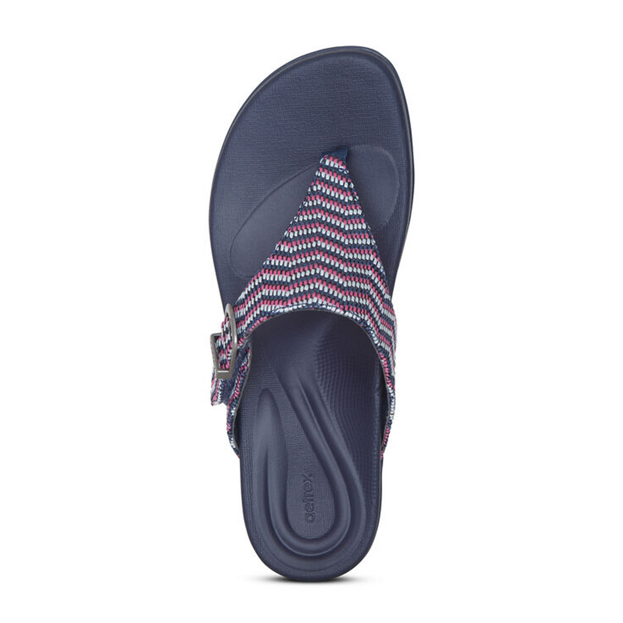 Aetrex Rita Sandal (Women) - Navy Sandals - Thong - The Heel Shoe Fitters