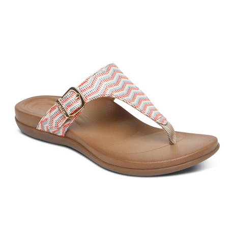 Aetrex Rita Sandal (Women) - Coral Sandals - Thong - The Heel Shoe Fitters