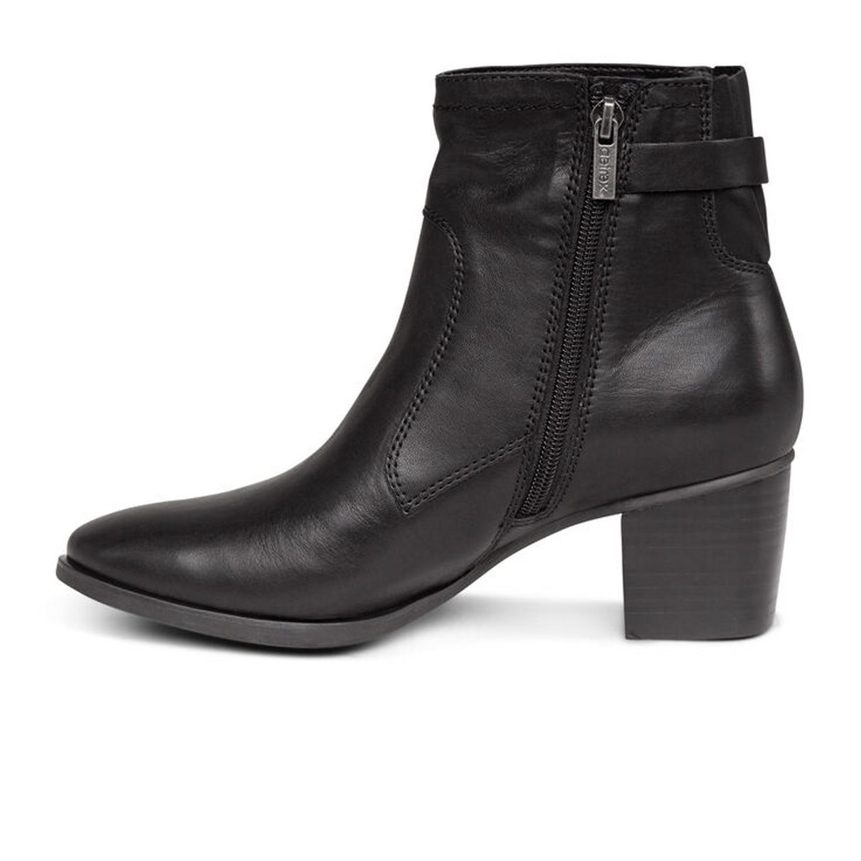 Aetrex Rubi Ankle Boot (Women) - Black Boots - Fashion - Ankle Boot - The Heel Shoe Fitters