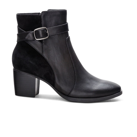 Aetrex Rebecca Heeled Boot (Women) - Black Boots - Casual - Mid - The Heel Shoe Fitters