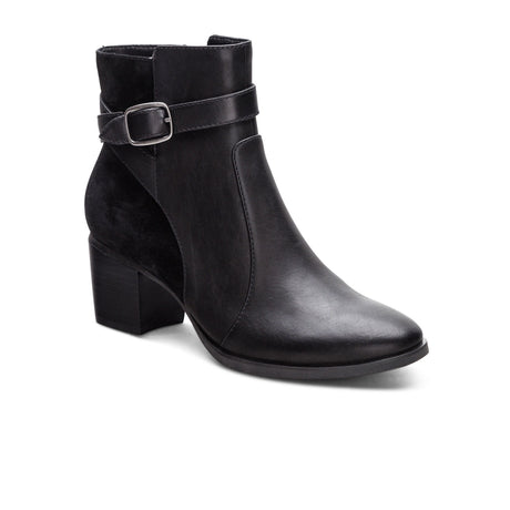 Aetrex Rebecca Heeled Boot (Women) - Black Boots - Casual - Mid - The Heel Shoe Fitters