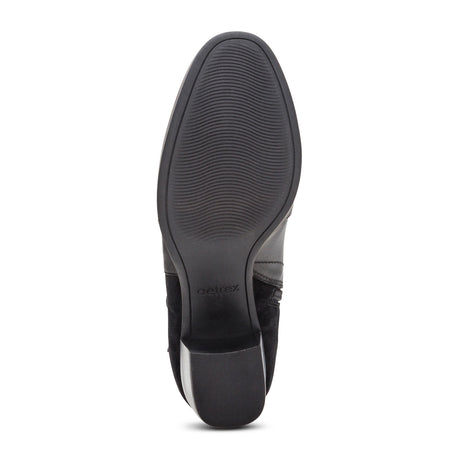 Aetrex Rebecca Heeled Boot (Women) - Black Boots - Casual - Mid - The Heel Shoe Fitters