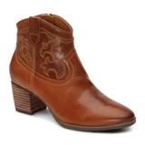 Aetrex Reagan Boot (Women) - Cognac Boots - Casual - Low - The Heel Shoe Fitters
