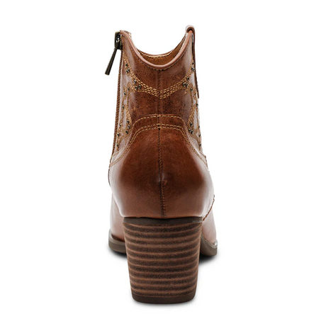 Aetrex Reagan Boot (Women) - Cognac Boots - Casual - Low - The Heel Shoe Fitters