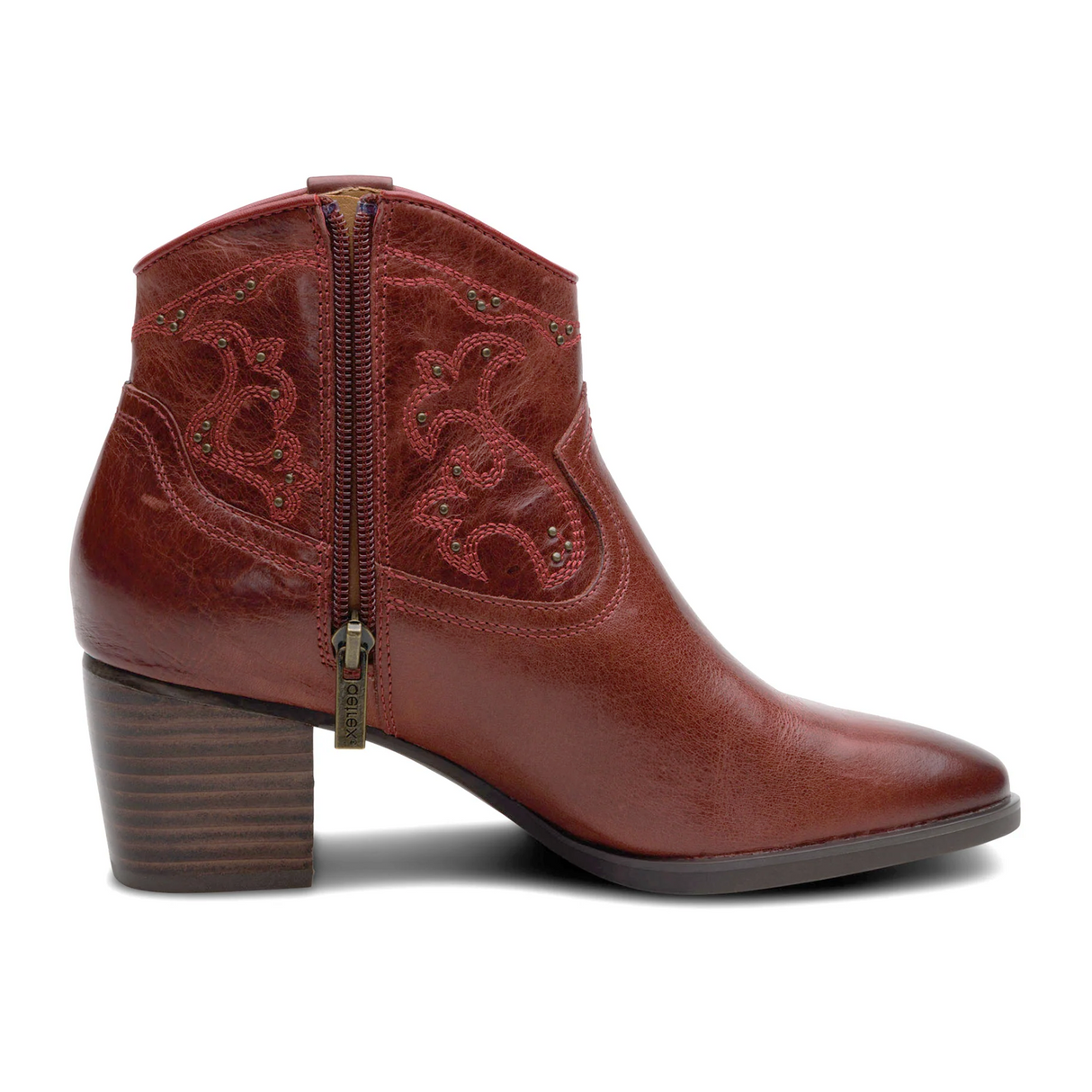 Aetrex Reagan Boot (Women) - Red Boots - Casual - Low - The Heel Shoe Fitters