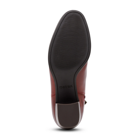 Aetrex Reagan Boot (Women) - Red Boots - Casual - Low - The Heel Shoe Fitters
