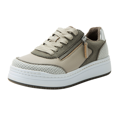 Alegria Averie Sneaker (Women) - Houndstooth Grey Athletic - Casual - Lace Up - The Heel Shoe Fitters