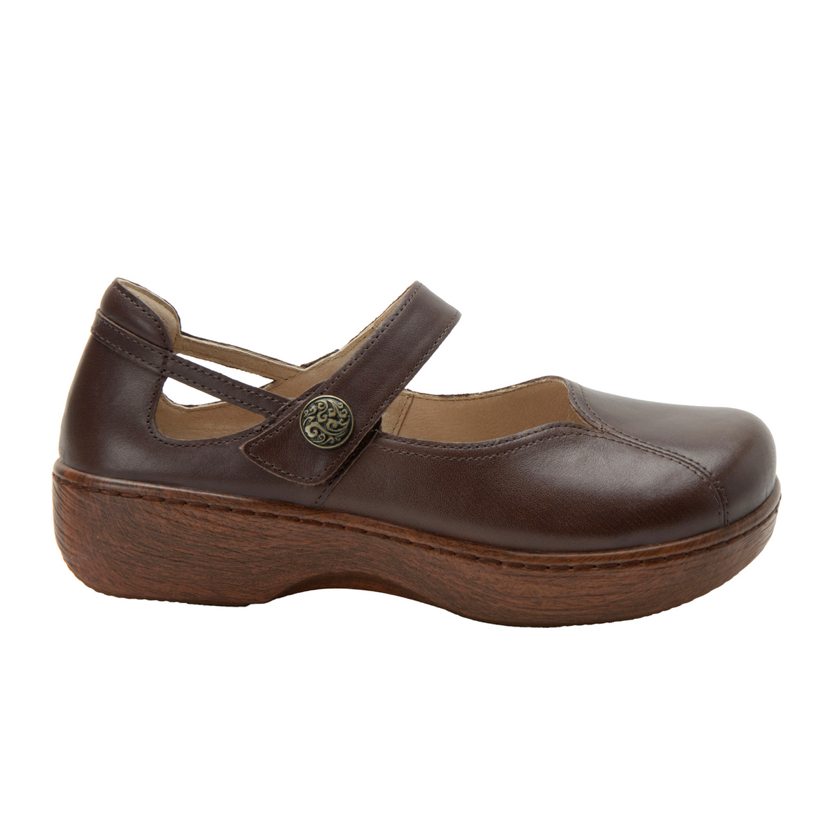 Alegria Onika Mary Jane (Women) - Coffee Bean Dress Casual - Slip On - The Heel Shoe Fitters