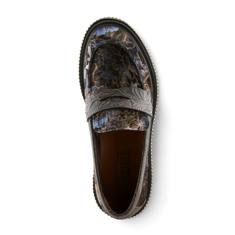 L'Artiste Altona-Vivi Loafer (Women) - Navy Multi Dress-Casual - Loafer - The Heel Shoe Fitters
