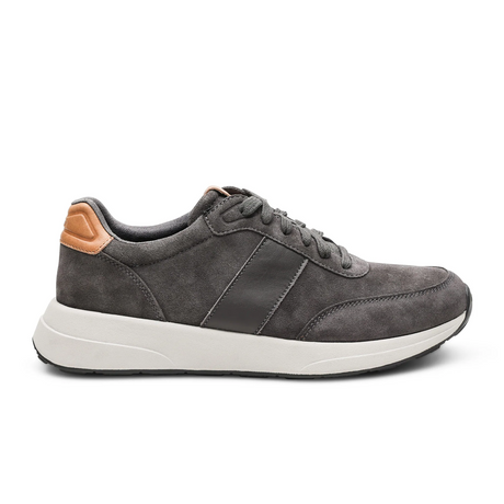 Aetrex Graham Sneaker (Men) - Charcoal Athletic - Casual - Lace Up - The Heel Shoe Fitters
