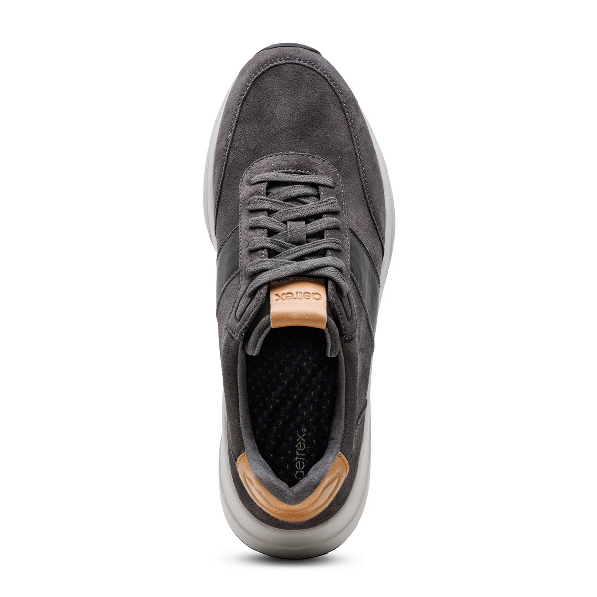 Aetrex Graham Sneaker (Men) - Charcoal Athletic - Casual - Lace Up - The Heel Shoe Fitters