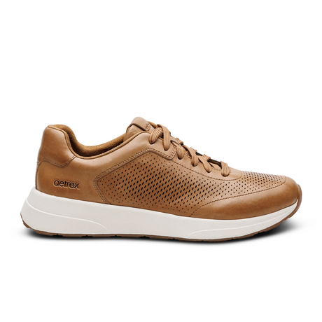 Aetrex Drew Sneaker (Men) - Tan Athletic - Casual - Lace Up - The Heel Shoe Fitters