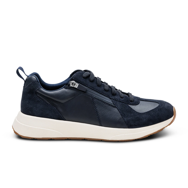 Aetrex Miles Sneaker (Men) - Navy Athletic - Casual - Lace Up - The Heel Shoe Fitters
