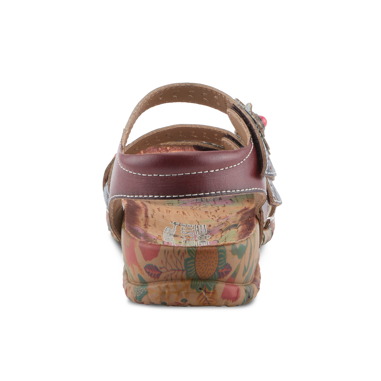 L'Artiste Anewtrio Backstrap Sandal (Women) - Navy Multi Sandal - Backstrap - The Heel Shoe Fitters
