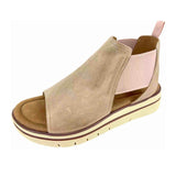 Salvia Ari Platform Sandal (Women) - Sand Sheep Nappa Sandals - Backstrap - The Heel Shoe Fitters