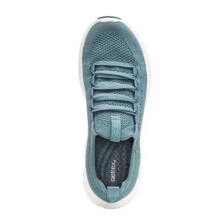 Aetrex Carly Sneaker (Women) - Teal Athletic - Athleisure - The Heel Shoe Fitters