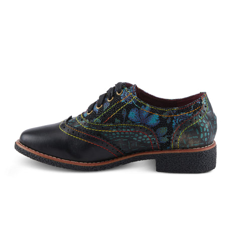 L'Artiste Muggiasti-Dot Oxford (Women) - Black Multi Dress-Casual - Oxford - The Heel Shoe Fitters