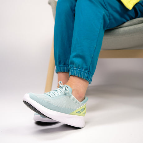 Kizik Athens Sneaker (Unisex) - Surf Spray/Shadow Lime Athletic - Casual - Lace Up - The Heel Shoe Fitters