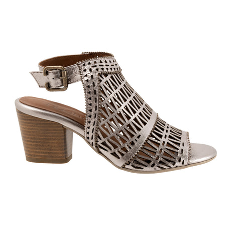 Bueno Candice Heeled Sandal (Women) - Dark Silver Sandals - Heel/Wedge - The Heel Shoe Fitters