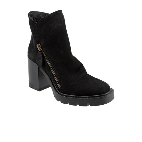 Bueno Elliott Heeled Mid Boot (Women) - Black Nubuck Boots - Fashion - Ankle Boot - The Heel Shoe Fitters