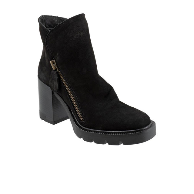 Bueno Elliott Ankle Boot (Women) - Black Nubuck Boots - Fashion - Ankle Boot - The Heel Shoe Fitters