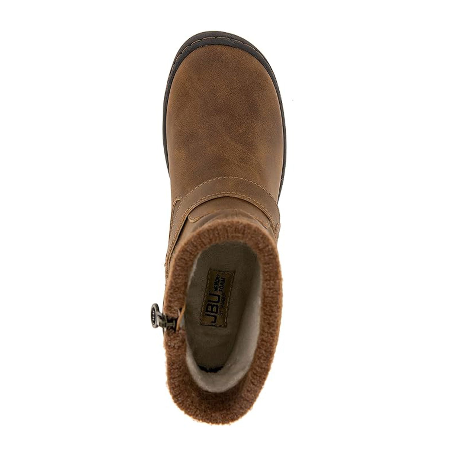 JBU By Jambu Women's Peacock Ankle Boot - Water Resistant, Memory Foam Insoles, Brown, Size 6.5