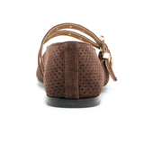 Dolce Vita Baylee Grommet Flat (Women) - Dark Brown Dress-Casual - Flat - The Heel Shoe Fitters