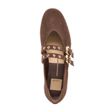 Dolce Vita Baylee Grommet Flat (Women) - Dark Brown Dress-Casual - Flat - The Heel Shoe Fitters