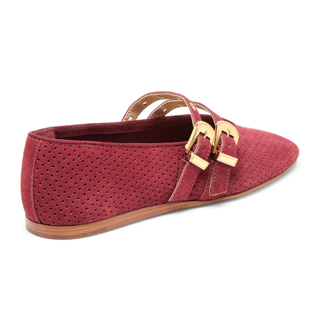 Dolce Vita Baylee Grommet Flat (Women) - Oxblood Dress-Casual - Flat - The Heel Shoe Fitters