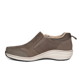 Aetrex Tyra Slip On (Women) - Warm Grey Dress-Casual - Slip Ons - The Heel Shoe Fitters