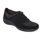 Aetrex Casey Lace Up (Women) - Black Dress-Casual - Lace Ups - The Heel Shoe Fitters