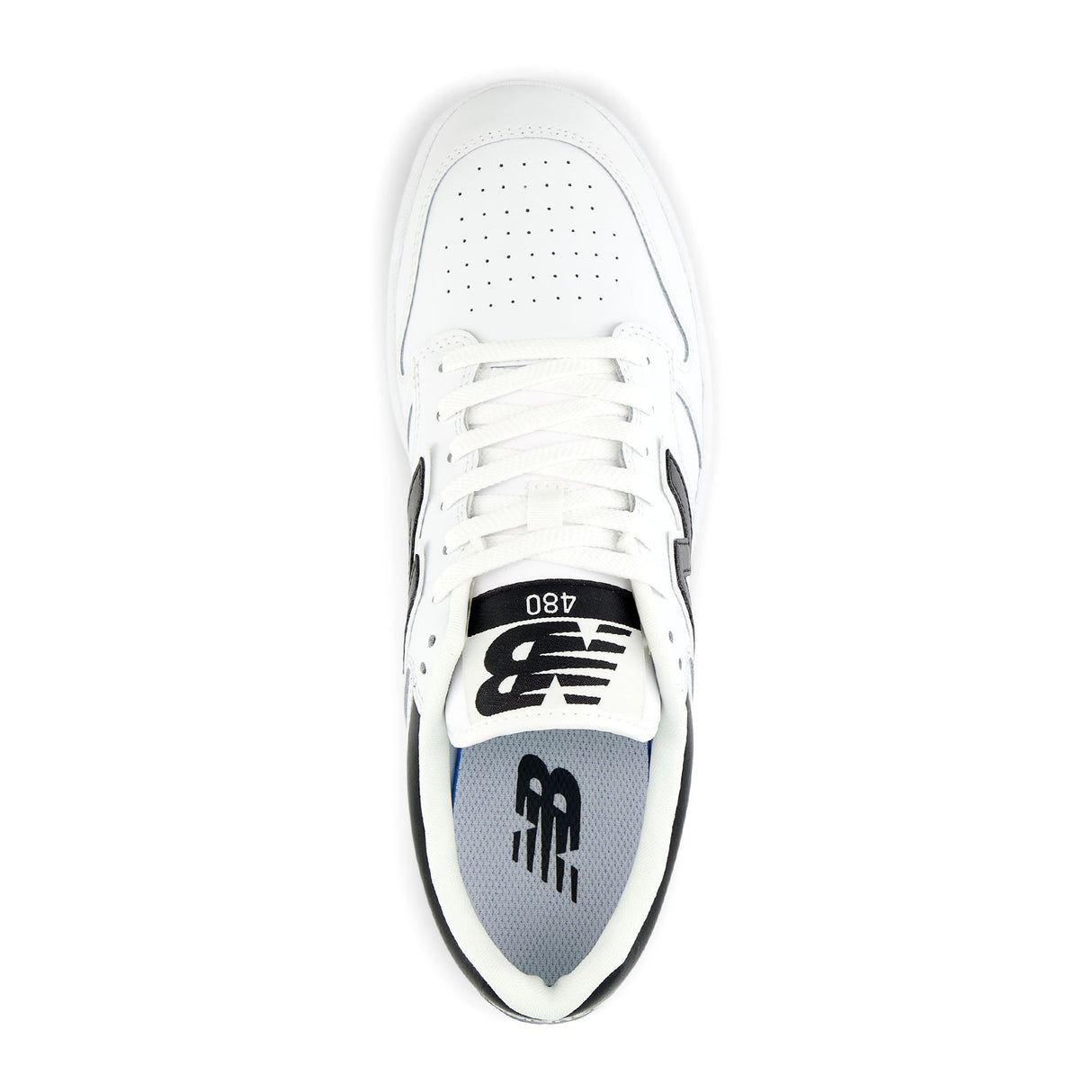 New Balance BB480 Low Sneaker (Men) - White/Black Athletic - Casual - Lace Up - The Heel Shoe Fitters
