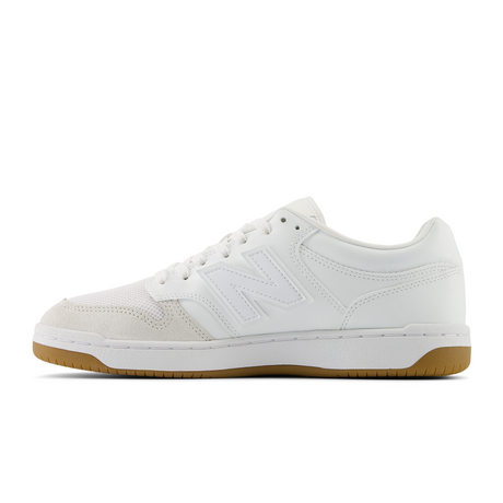 New Balance BB480 (Unisex) - White With Reflection Athletic - Casual - Lace Up - The Heel Shoe Fitters