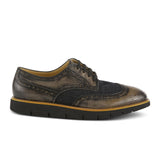 L'Artiste Beaufort Oxford (Men) - Black Leather Combo Dress-Casual - Oxfords - The Heel Shoe Fitters