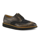 L'Artiste Beaufort Oxford (Men) - Black Leather Combo Dress-Casual - Oxfords - The Heel Shoe Fitters