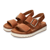 Mephisto Belona Backstrap Sandal (Women) - Hazelnut Velcalf Sandals - Backstrap - The Heel Shoe Fitters