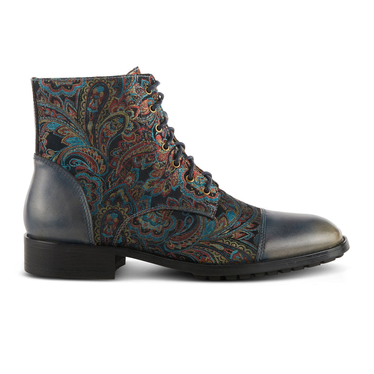 L'Artiste Berger Ankle Boot (Men) - Blue Multi Boots - Fashion - Ankle Boot - The Heel Shoe Fitters
