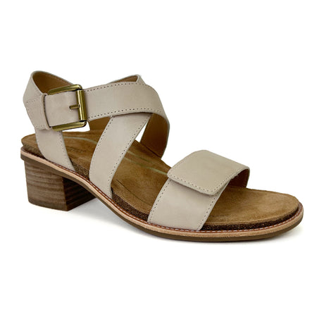 Aetrex Kristin Heeled Sandal (Women) - Ivory Sandals - Heel/Wedge - The Heel Shoe Fitters