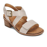 Aetrex Kristin Heeled Sandal (Women) - Ivory Sandals - Heel/Wedge - The Heel Shoe Fitters