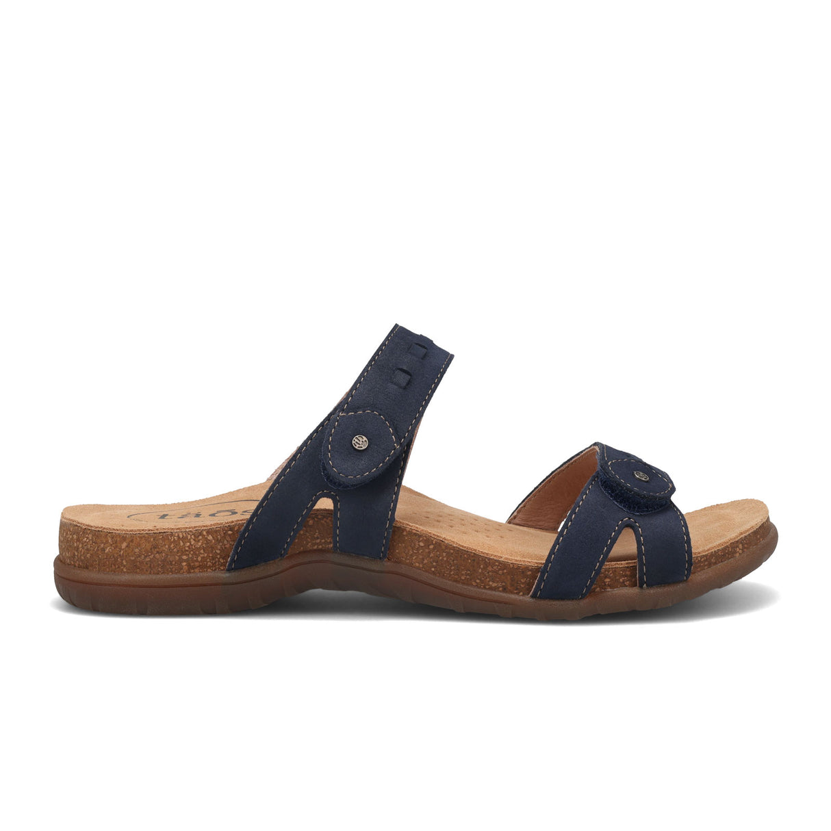 Taos Bandalero Slide Sandal (Women) - Navy Nubuck Sandal - Slide - The Heel Shoe Fitters